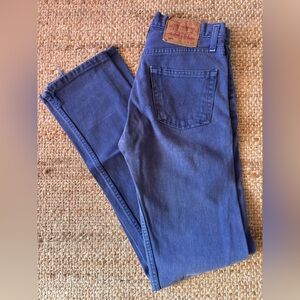 Vintage altered denim long inseam